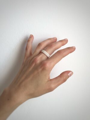 Edelweiss – Handmade Beaded Ring