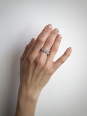 Forget-me-not – Handmade Beaded Ring
