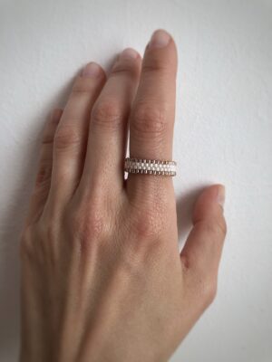 Stillness – Handmade Beaded Ring